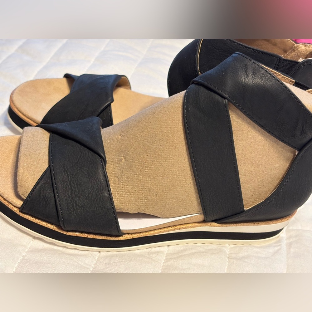 Lifestride Velocity 2.0 Womens sz 7 Black Ankle‎ Strap Zip Up Sandals - Picture 6 of 10